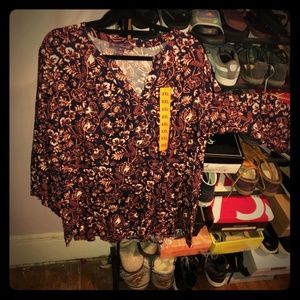 Boho plus size tunic
